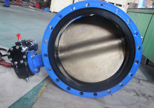 Marine Ductile Iron Double Flange Butterfly Valve, NBR Lined – EN558-1 Series 13 Length