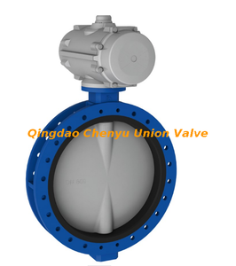 Centric Butterfly Valve U Section Double Acting Penumatic Actuator