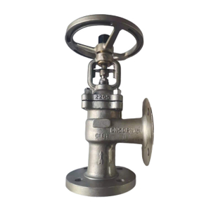 DIN Stainless Steel Angle Globe Bellow Valve
