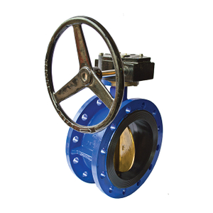 ABS BV LR DNV Approved Double Flange Butterfly Valve Viton Seat