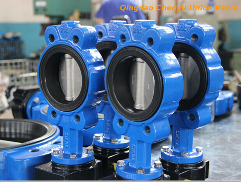 Marine Semi Lug Type Butterfly Valve Lever Hand Operated