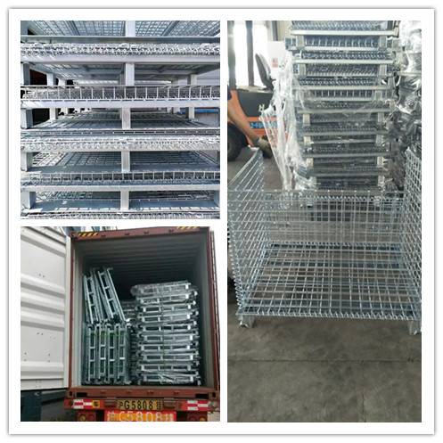 foldable wire container